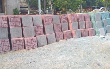 L&agrave;m đẹp s&acirc;n vườn bằng gạch block v&agrave; gạch terrazzo